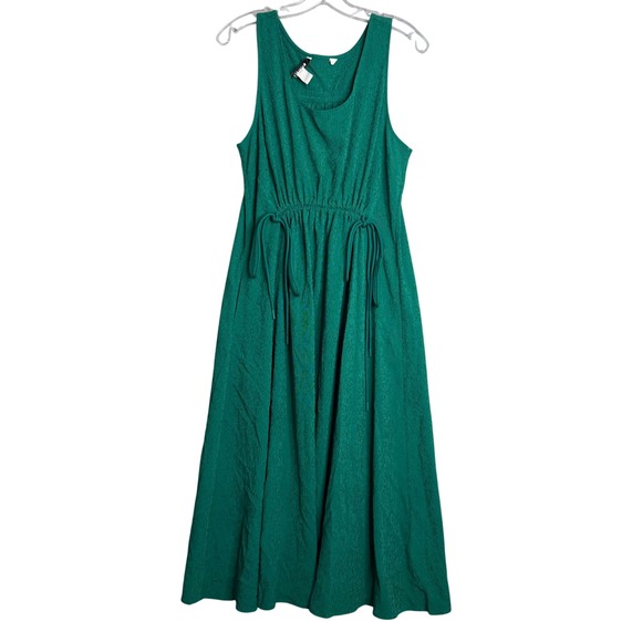 Athleta Dresses & Skirts - Athleta Echo Sleeveless Midi Dress Womens M Green Athleisure Athletic Pockets